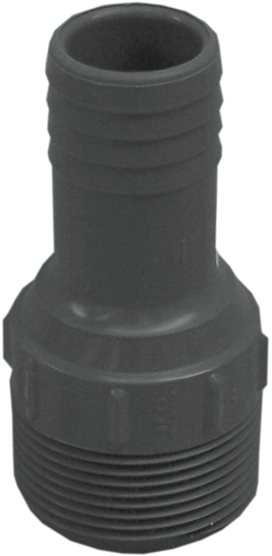 Boshart UPPRA-1210 Pipe Adapter, 1-1/4 x 1 in, MPT x Insert, Polyethylene