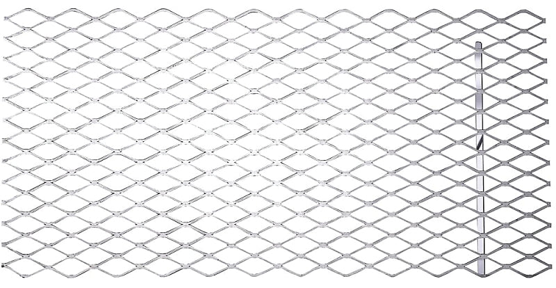 National Hardware 4075BC Series N215-798 Expanded Grid Sheet, 13 ga Thick Material, 12 in W, 24 in L, Steel, Plain