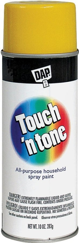 Touch 'N Tone 55272830 Spray Paint, Gloss, Canary Yellow, 10 oz, Can