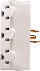 BP1147W WHT TRPLTAP ADAPTER