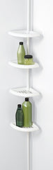 2104W 4 SHELF POLE CADDY WHT