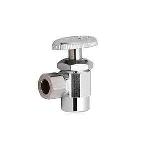 Moen M-Line Series M4650BL Angled Shut-Off Valve, 3/8 x 1/2 in Connection, Compression x Sweat