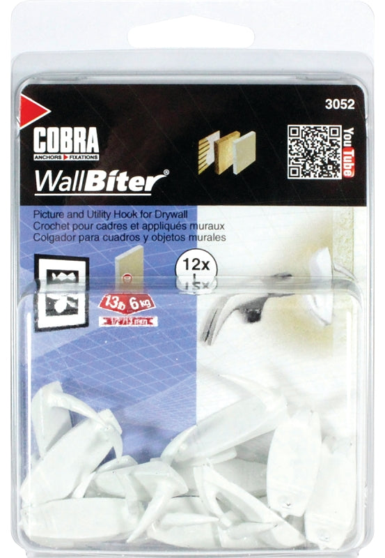 3052 WHITE/LARGE HOOK WALLBITE