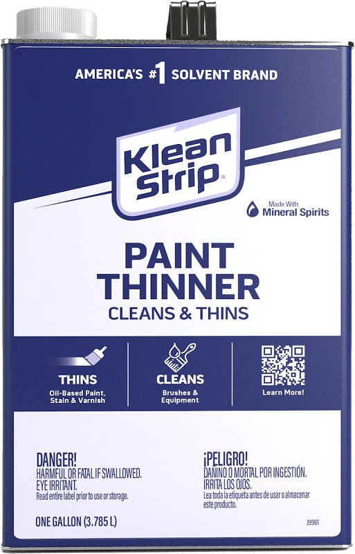Klean Strip GKPT94002PCA Paint Thinner, Water White, 1 gal, CN