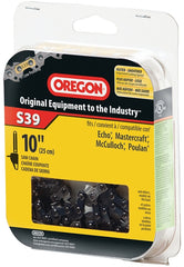 Oregon Xtraguard S39 Chainsaw Chain, 10 in L Bar, 0.05 in, 3/8 in TPI/Pitch, 39-Link