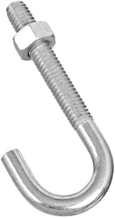 National Hardware 2195BC Series N232-918 J-Bolt, 5/16-18 Thread, 2 in L Thread, 3 in L, 160 lb Working Load, Steel