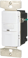 Eaton Wiring Devices OS310U-W-K Motion Sensor Switch with Nightlight and LED, 8.3 A, 120 V, 1-Pole, Motion Sensor