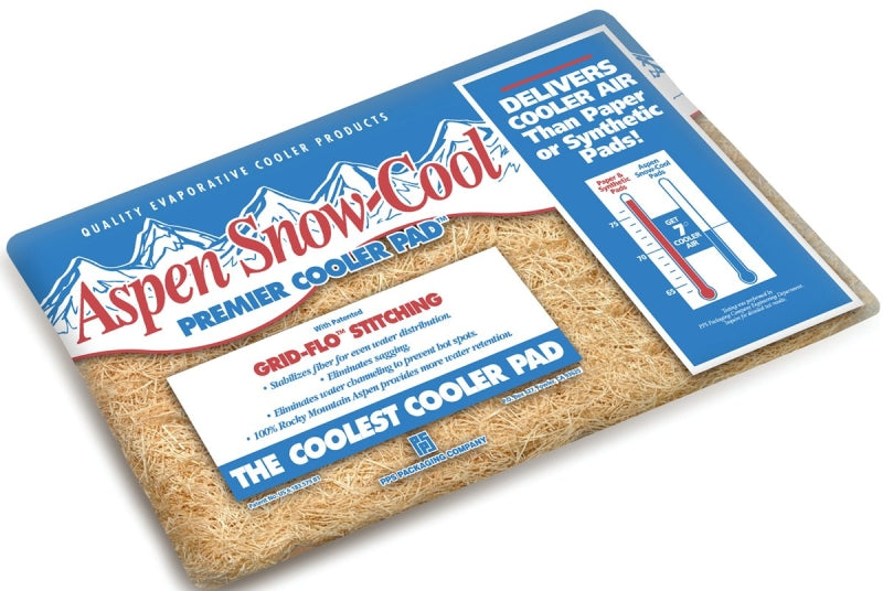 PPS PIP24 Premier Cooler Pad, Fiber, Natural Wood, For Evaporative Cooler Purge Systems