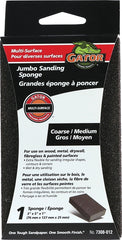 Gator 7308-012 Sanding Sponge, 5 in L, 3 in W, Coarse, Medium, Aluminum Oxide Abrasive