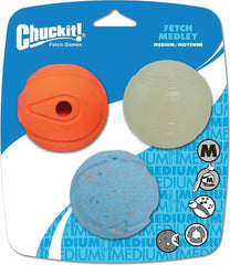520520 BALL PET FETCH MED 3PK
