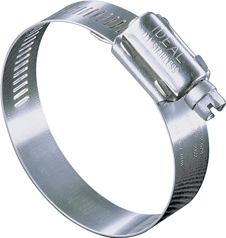 Ideal-Tridon Hy-Gear 68-0 Series 6848053 Interlocked Worm Gear Hose Clamp, #48, 1-1/2 to 3-1/2 in, Stainless Steel