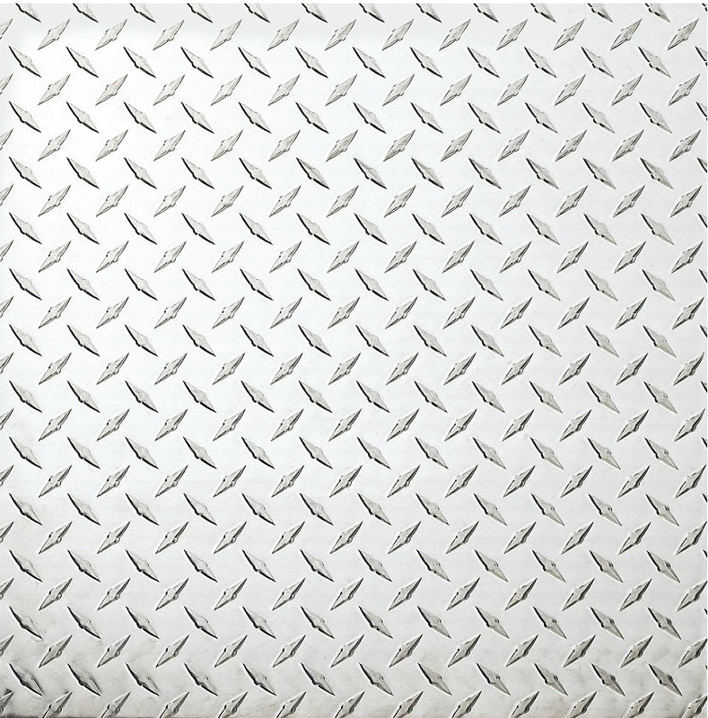 National Hardware 4220BC Series N316-356 Tread Plate, 24 in W, 24 in L, Diamond Tread, Aluminum, Polished