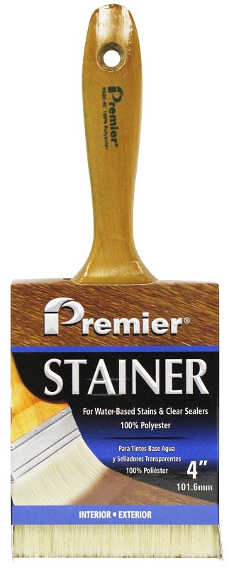 Premier P-600-40 Stain Brush, 3 in L Bristle, Polyester Bristle