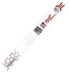 Milwaukee The Torch 48-00-5713 Reciprocating Saw Blade, 1 in W, 9 in L, 10 TPI, Bi-Metal Cutting Edge
