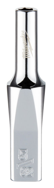 Milwaukee 45-34-9011 Socket, 5/32 in Socket, Deep Socket, 2.559 in OAL, 1/4 in Drive, 6 -Point, Chrome Vanadium Steel