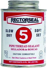 Rectorseal 25551 Thread Sealant, 0.5 pt Can, Paste, Yellow
