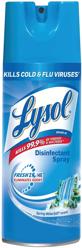 Lysol 1920002845 Disinfectant Cleaner, 12 oz, Liquid, Spring Waterfall, Clear