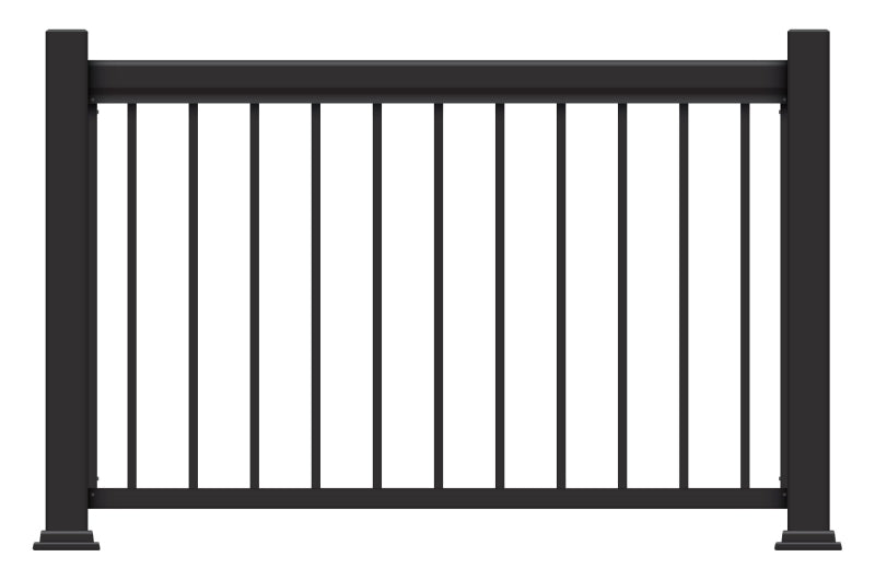 KD404272B RAILING BLK 42X72IN