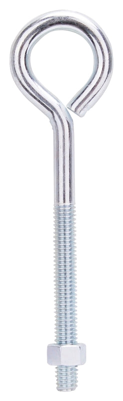 ProSource LR286 Eye Bolt, 3/8 in Thread, Machine Thread, 3 in L Thread, 1-5/8 in Dia Eye, 292 lb Working Load, Steel