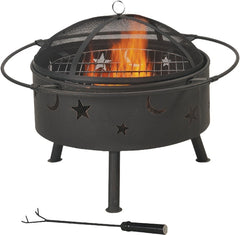 OUTDOOR FIREPIT STARS & MOONS