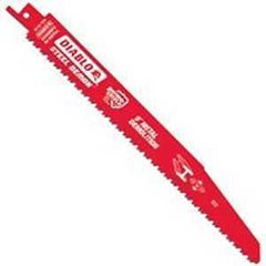 Diablo DS0908BFD2 Reciprocating Saw Blade, 9 in L, 8/10 TPI, Bi-Metal Cutting Edge