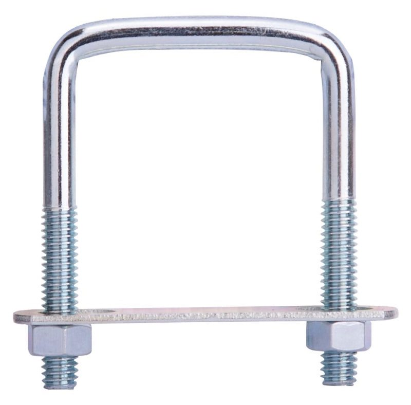 ProSource LR350 U-Bolt, 5/16 in Thread, 1-1/2 in L Thread, 180 lb Working Load, Steel, Zinc