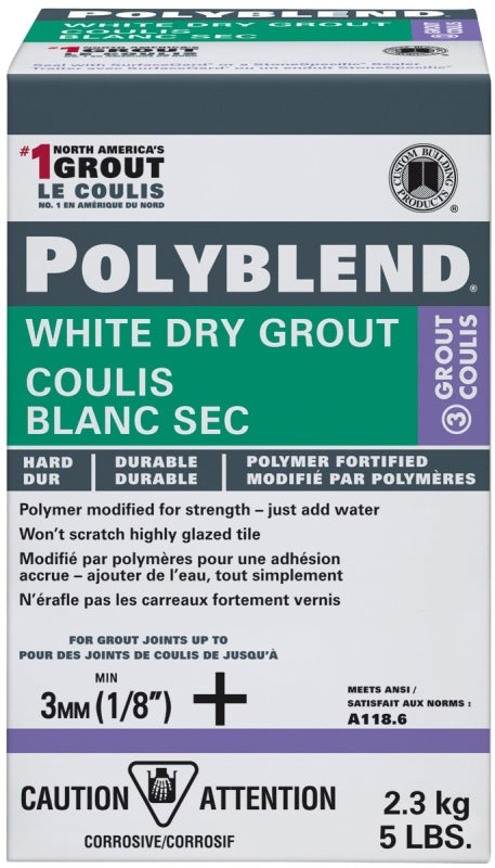 CPBWDG5-4 WHITE DRY TILE GROUT