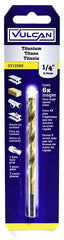 BIT DRILL TITANIUM 1/4IN