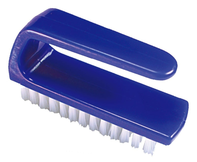 Vulcan JLWNB2001 Mini Scrub Brush, 0.6 in L Trim, Nylon Bristle, White Bristle, 7/8 in W Brush, 3 in OAL
