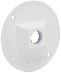 51936 1/2 RND OUTLET COVER WH