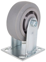 ProSource JC-T03 Rigid Caster, 5 in Dia Wheel, 2 in W Wheel, Thermoplastic Rubber Wheel, Gray, 450 lb