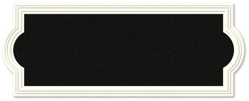 Hy-Ko AK-461 Address Plaque, Rectangular, Plastic, Off-White