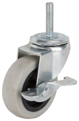 CASTER TPR STEM W/BRAKE 3IN