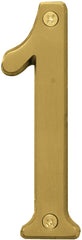 BR-43BB/1 NUMBER 1 4IN B BRASS