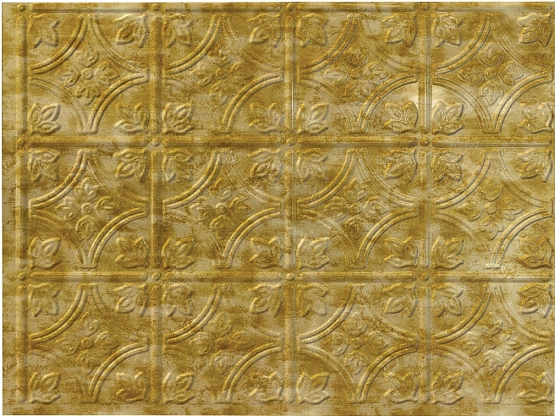 Fasade D6017 Backsplash Panel, 24 in L, 18 in W, Thermoplastic, Bermuda Bronze