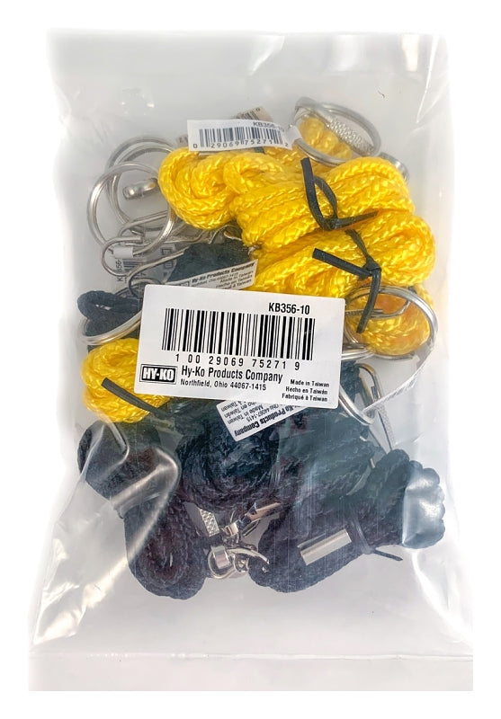 Hy-Ko KB356-10 Lanyard Assortment, Assorted