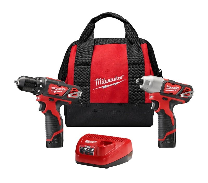Milwaukee 2494-22 Combination Tool Kit, Battery Included, 1.5 Ah, 12 V, Lithium-Ion