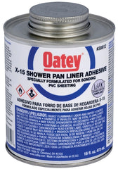 Oatey X-15 30812 Bonding Adhesive, 16 oz Can, Liquid, Green