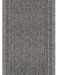 Multy Home MT1000275 Rug, 60 ft L, 26 in W, Runner, Bordered Pattern, Polypropylene Rug, Gray