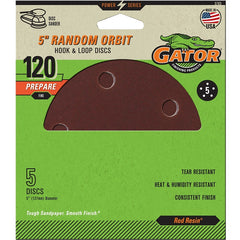 3783 5HOLE HK/LOOP 5" 120GRIT