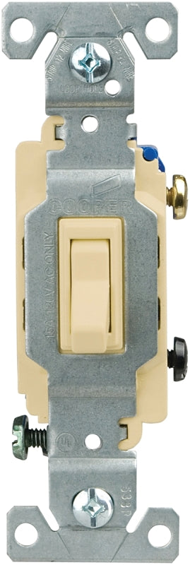 Eaton Wiring Devices CSB115STV-SP Toggle Switch, 15 A, 120/277 V, Screw Terminal, Nylon Housing Material
