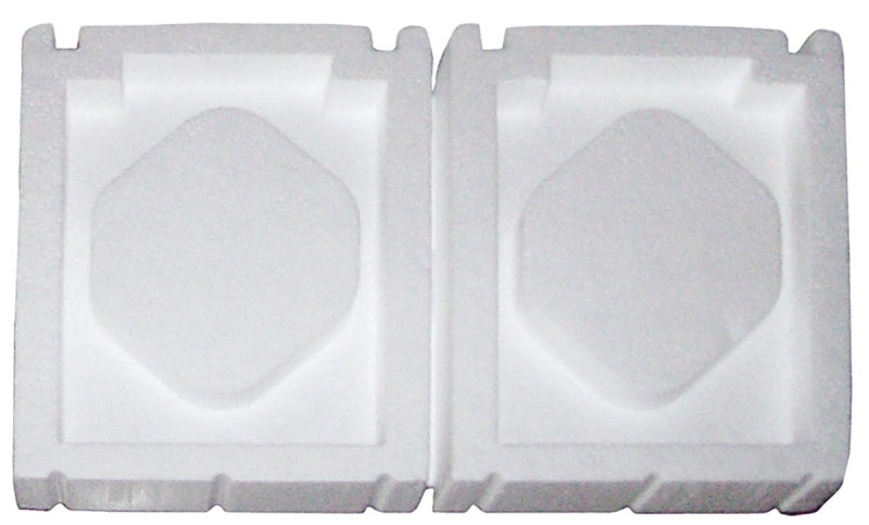 GIBRALTAR INDUSTRIES DVBPXL Vent Block Foam Plug, Foam, For: Lawrence, Vent-Air, Norwesco Vents, 1/PR