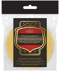 SM Arnold BS575BP Polishing Bonnet, 5-3/4 in Dia, Synthetic Fiber/Wool