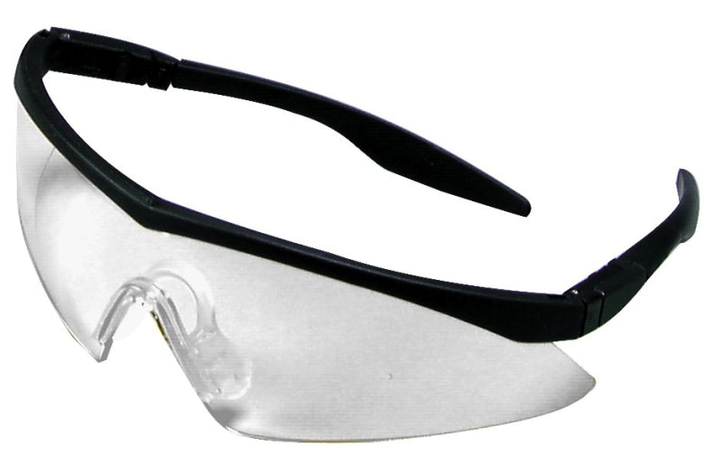 MSA 10049188 Safety Glasses, Clear Lens, Black Frame, Anti-Fog Lens