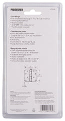HINGE DR 5/8RD 4X4IN POLISH SS