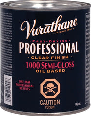 Varathane Y100041 Clear Finish, Semi-Gloss, Liquid, Clear, 946 mL, Aerosol Can