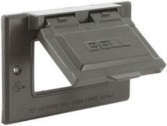 51012 GFCI HORZ MT COVER BRONZ