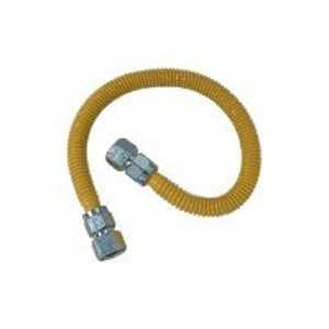 BrassCraft ProCoat Series CSSC22-36P Gas Connector, 3/4 in, Stainless Steel, 36 in L