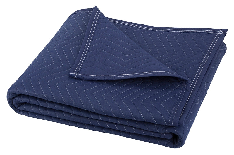 ProSource MT10101 Movers Blanket, 80 in L, 72 in W, Blue
