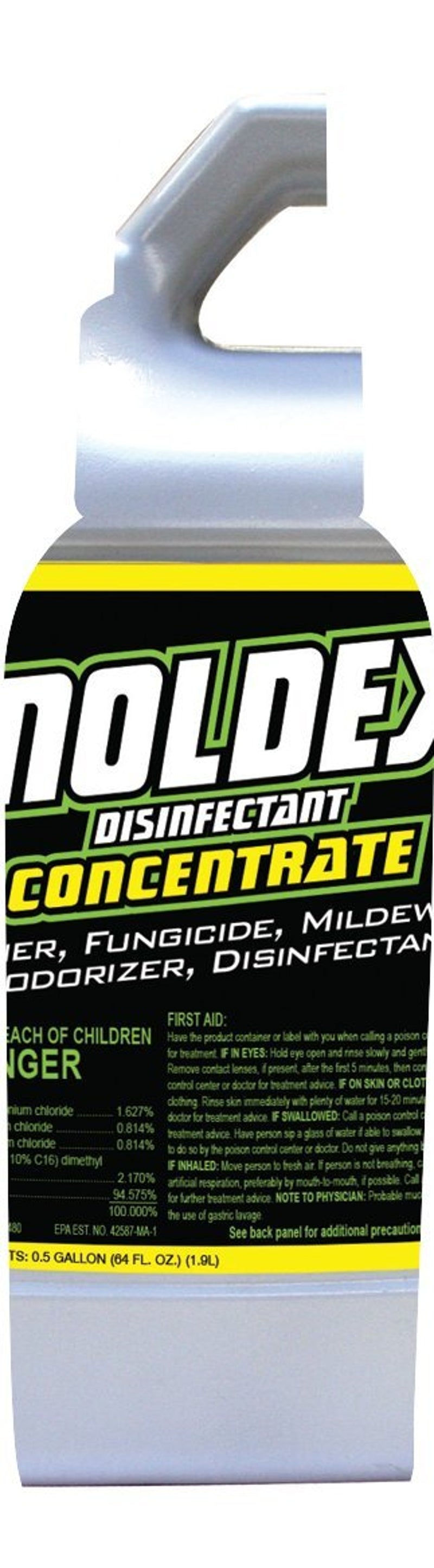 Moldex 5510 Concentrate Disinfectant, 64 oz, Liquid, Mild, Clear